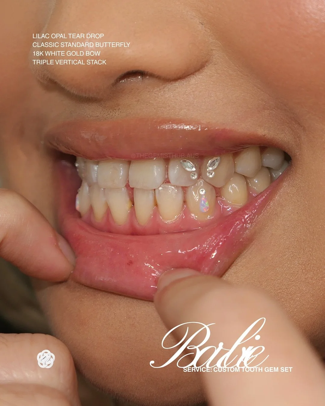 Man with a subtle tooth gem